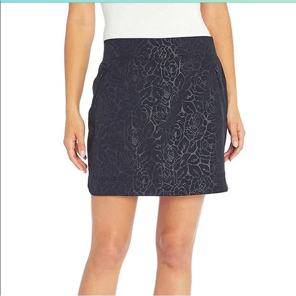 Orvis Black Athletic Mini Skirt Outdoor Hiking Gym Elastic Waist Skort size XXL